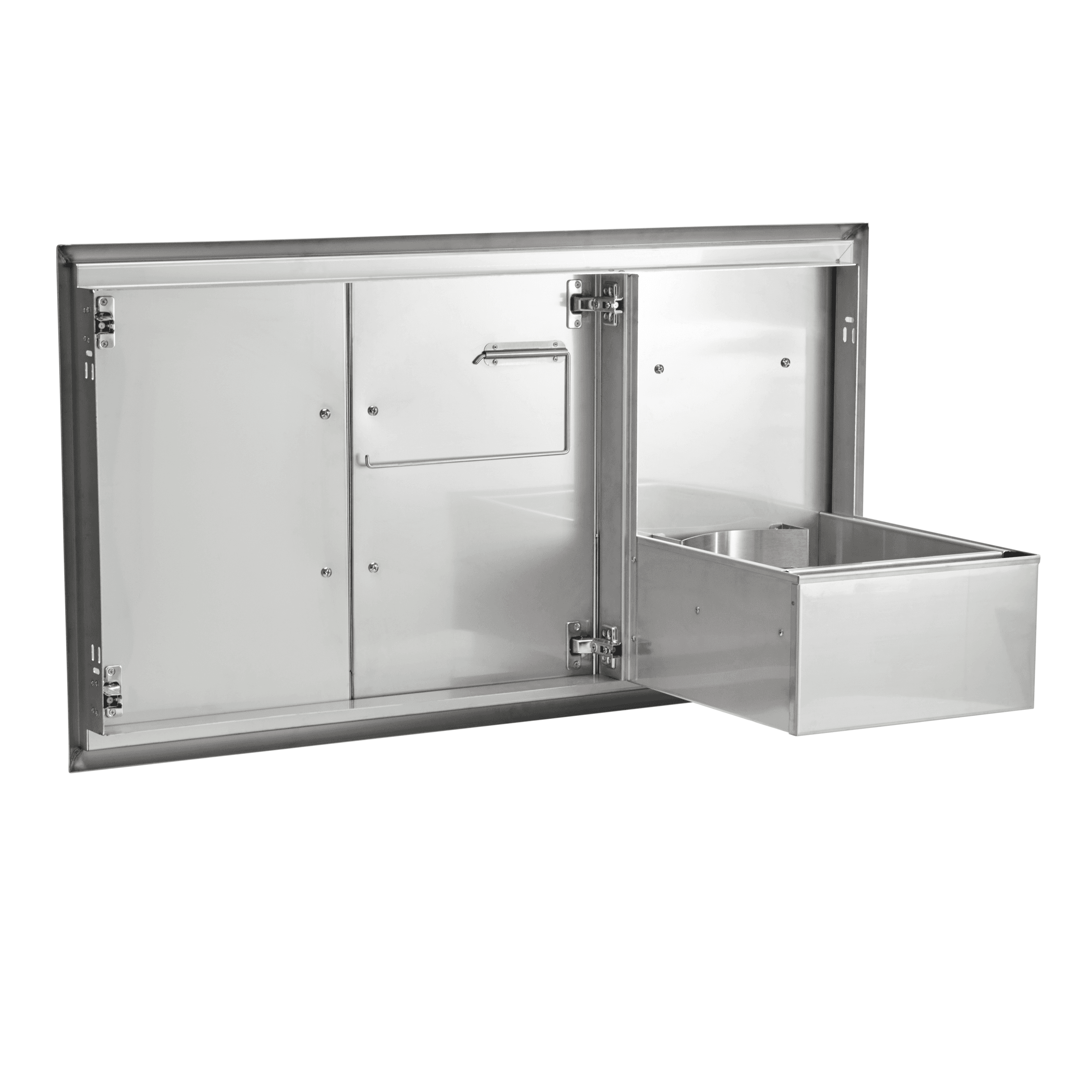 Coyote 46-Inch Combo Cabinet with Double Access Doors and Pull-Out Trash Drawer thumbnail 1