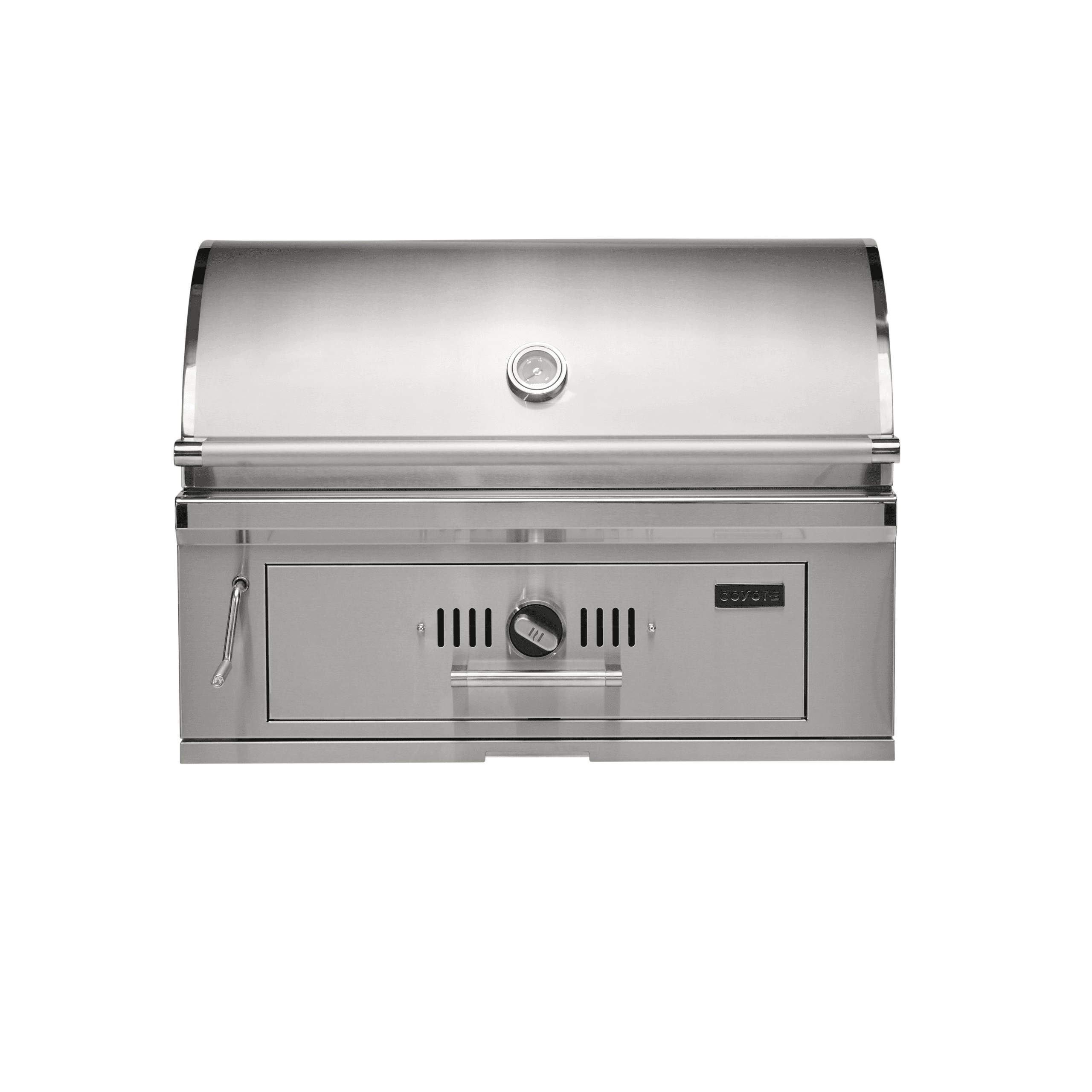 Coyote 36-Inch Freestanding Stainless Steel Charcoal Grill with Adjustable Charcoal Tray thumbnail 2