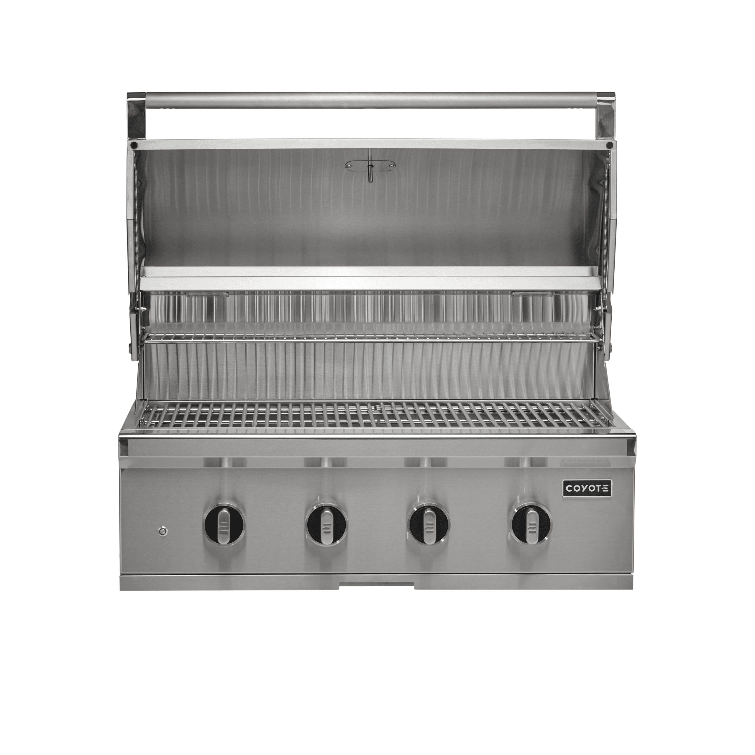Coyote Cl Series 4 Burner Built-In Gas Grill W/ Lift Assist Hood & Safety Valve thumbnail 5