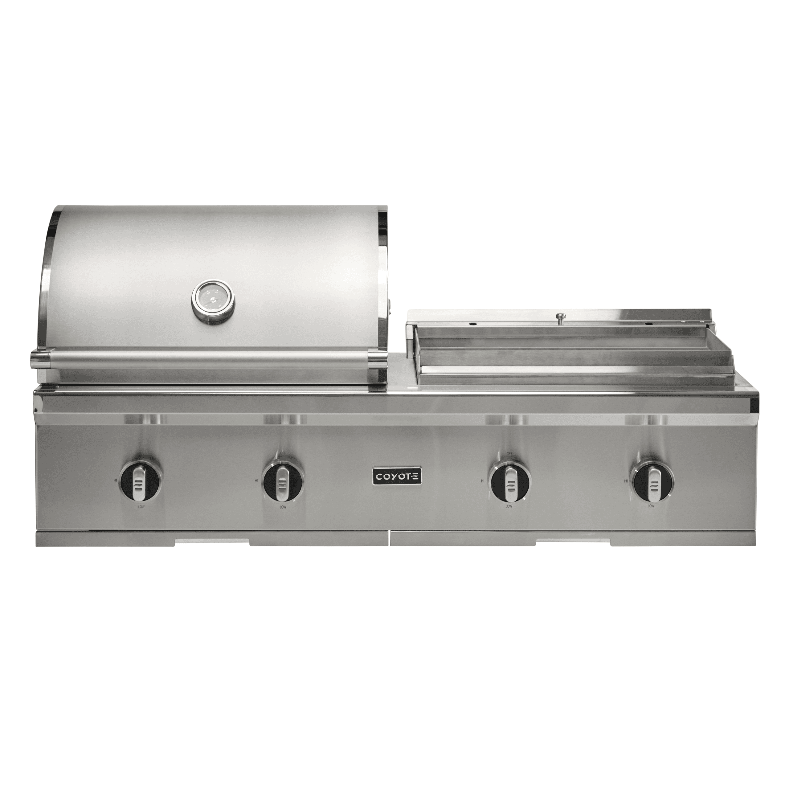 Coyote 4 Burner Built-In Gas Grill & Flat Top Griddle Combo thumbnail 4
