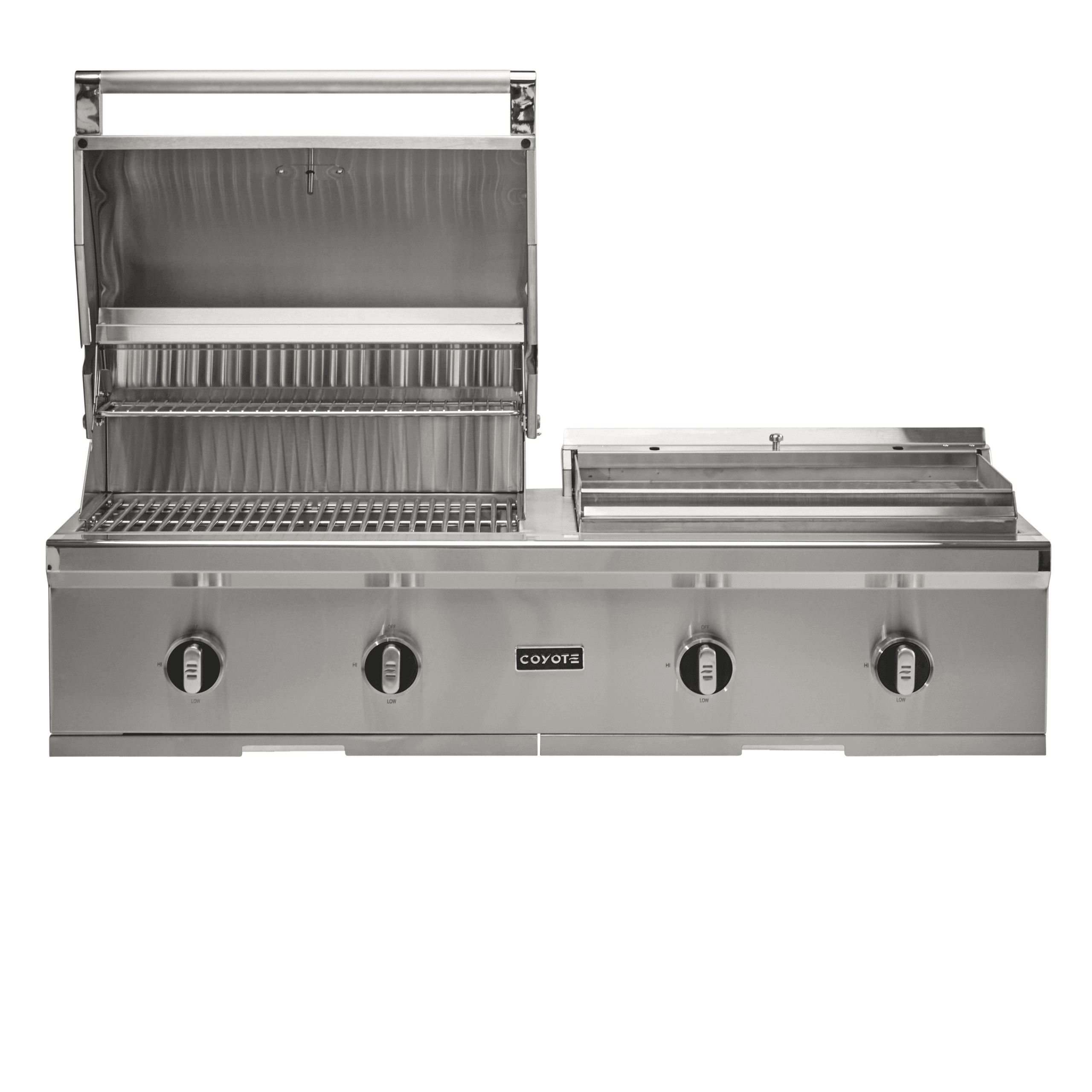 Coyote 4 Burner Built-In Gas Grill & Flat Top Griddle Combo thumbnail 2