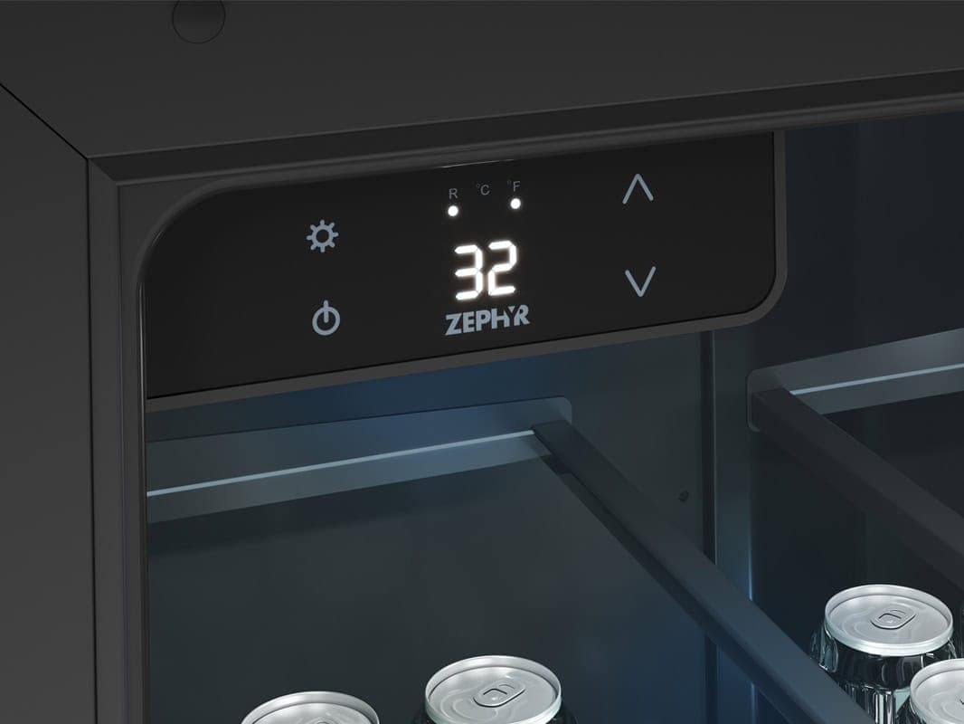 Zephyr Presrv 24-Inch 6 Cu. Ft. Reversible-Hinged Outdoor Rated Kegerator with Locking Door thumbnail 2