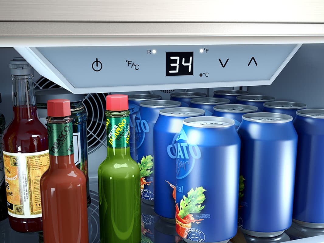 Zephyr Presrv 24-Inch 5.6 Cu. Ft. Outdoor Rated Compact Refrigerator with Locking Door thumbnail 7