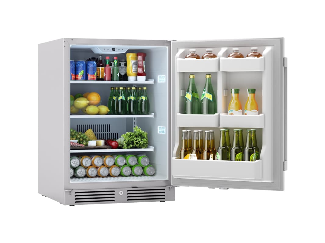 Zephyr Presrv 24-Inch 5.6 Cu. Ft. Outdoor Rated Compact Refrigerator with Locking Door thumbnail 4