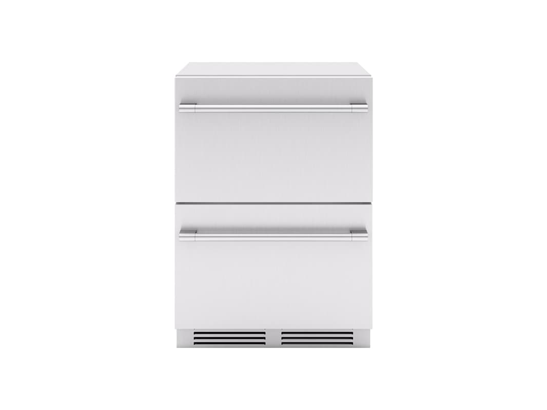Zephyr Presrv 24-Inch 5.1 Cu. Ft. Outdoor Rated Dual Drawer Compact Stainless Steel Refrigerator thumbnail 2