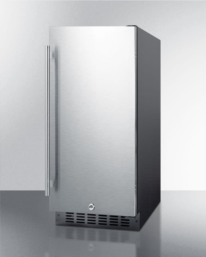 Summit 15-Inch 3.0 Cu. Ft. Stainless Steel Commercial Outdoor Rated Refrigerator — image 1