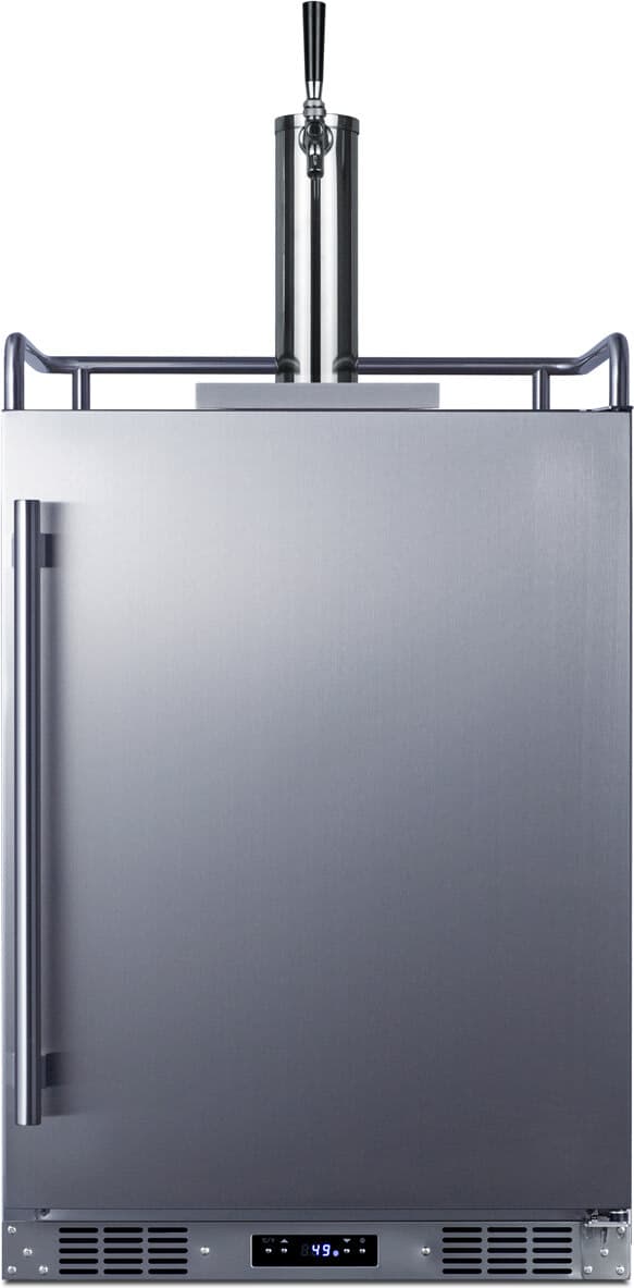 Summit 24-Inch 5.6 Cu. Ft. Built-In Stainless Steel Outdoor Beer Kegerator — image 1