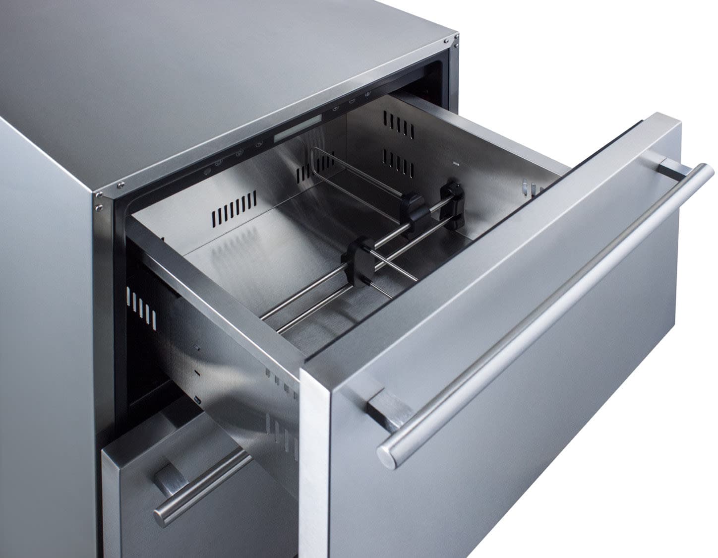 Summit 24-Inch 4.8 Cu. Ft. ADA Compliant Stainless Steel Outdoor Double Drawer Compact Refrigerator — image 1