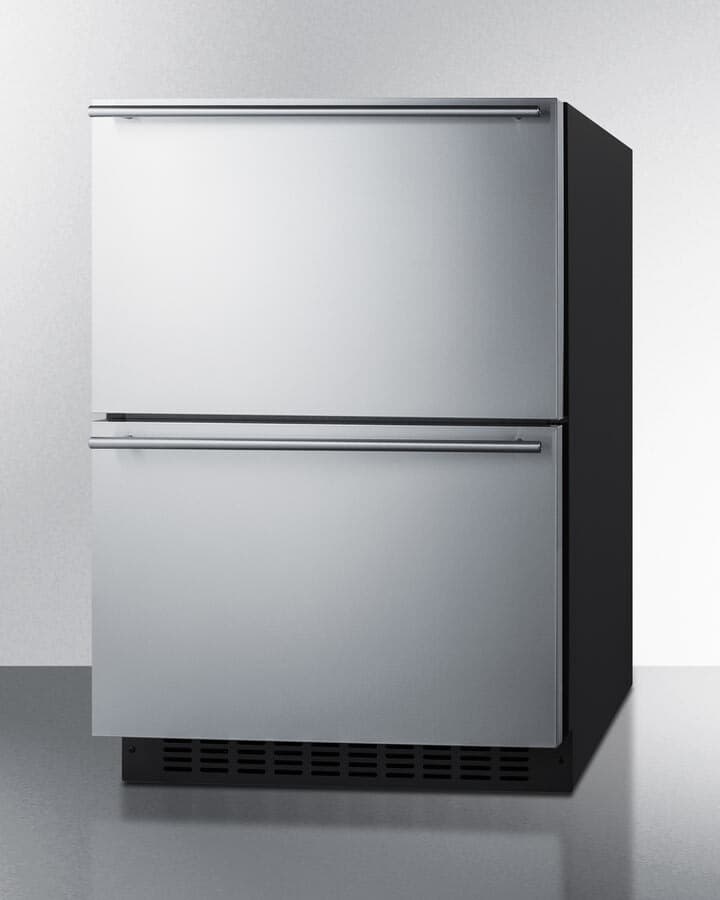 Summit 24-Inch 3.3 Cu. Ft. ADA Compliant Stainless Steel Outdoor Dual-Zone Refrigerator/Freezer Drawers — image 1