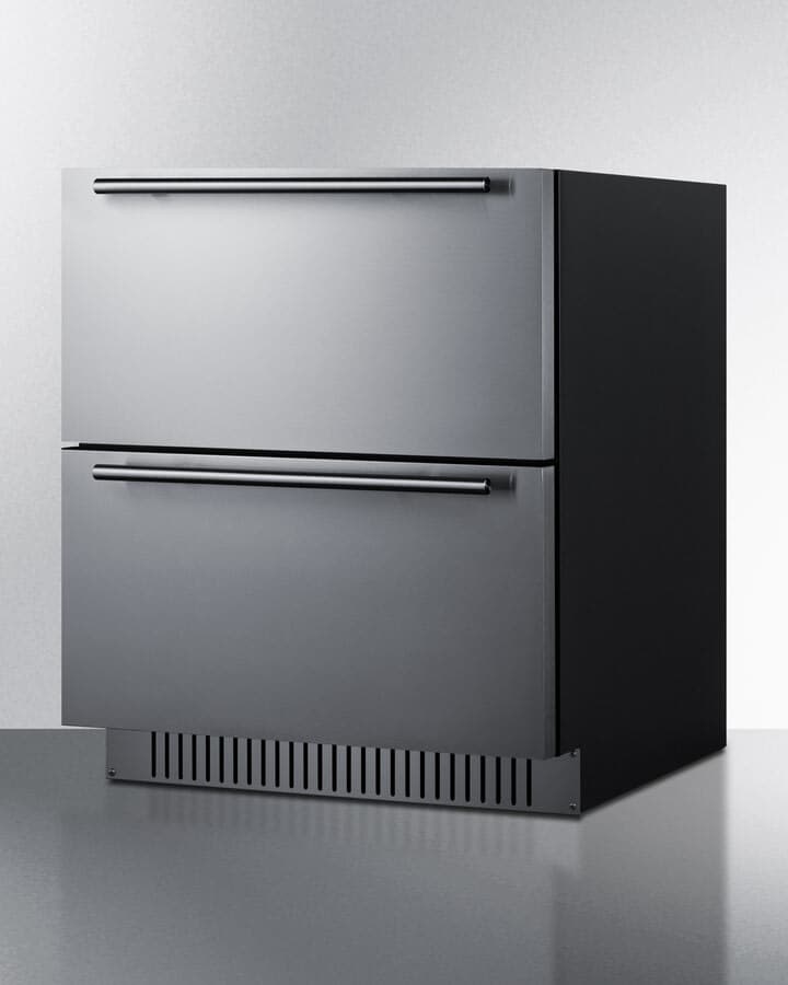 Summit 27-Inch 4.83 Cu. Ft. Stainless Steel Outdoor Rated Double Drawer All-Refrigerator — image 1
