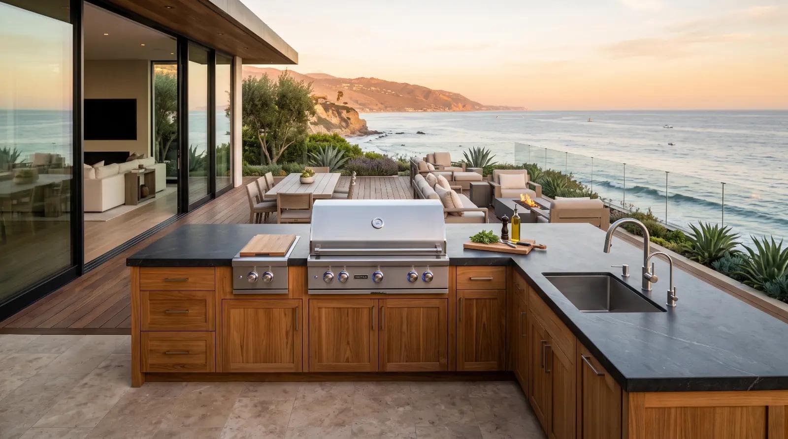 Pacific Teak Millworks: Grade-A Teak Outdoor Kitchen Cabinetry