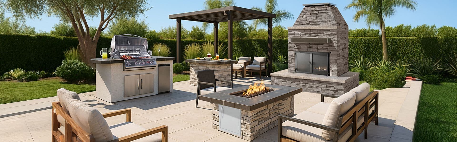 Cal Flame Grills and BBQ Islands: The Value Complete-Kitchen Play