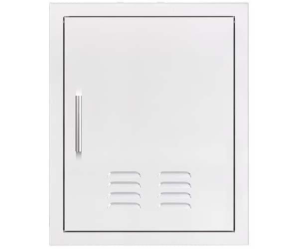 Summerset Grills 18-Inch Stainless Steel Left-Hinged Flush Mount Vented Vertical Single Access Door — image 1