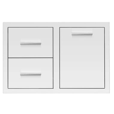 Summerset Grills 33-Inch Stainless Steel Right-Hinged Access Door & Double Drawer Combo — image 1