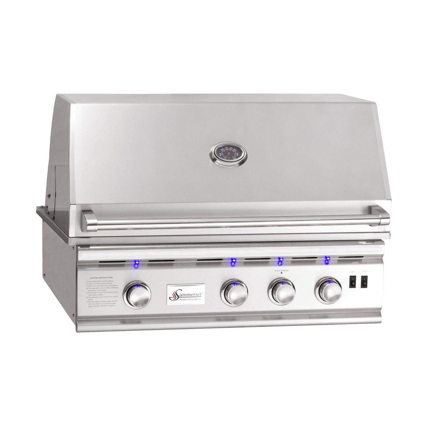Summerset Grills 15,000 BTU Drop-In Gas Single Side Burner with Removable Hinged Lid — image 1