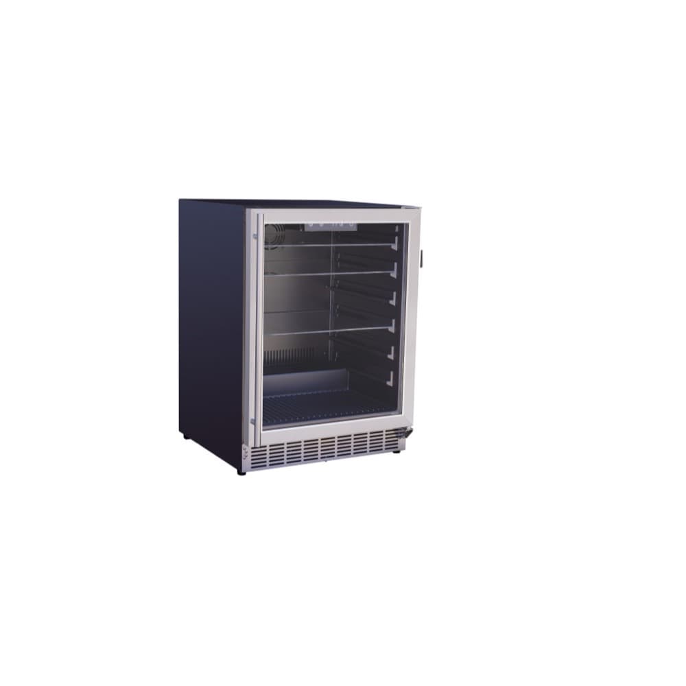 Summerset Grills 24-Inch 5.1 Cu. Ft. Outdoor Rated Right-Hinged Glass Door Compact Refrigerator — image 1