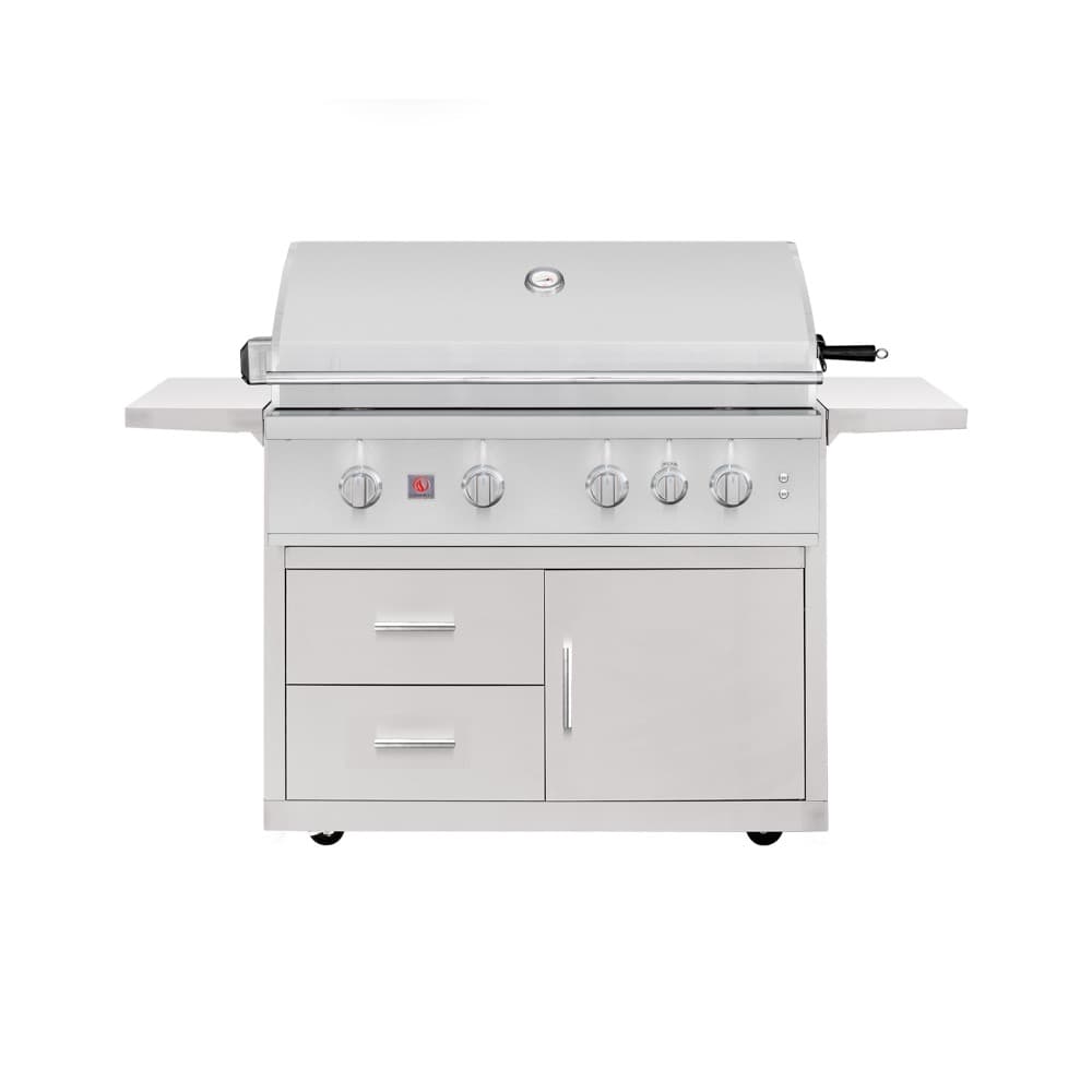 Summerset Grills TRL Pro 40-Inch 4-Burner Freestanding Natural Gas Grill with Rear Infrared Burner on Deluxe Cart — image 1