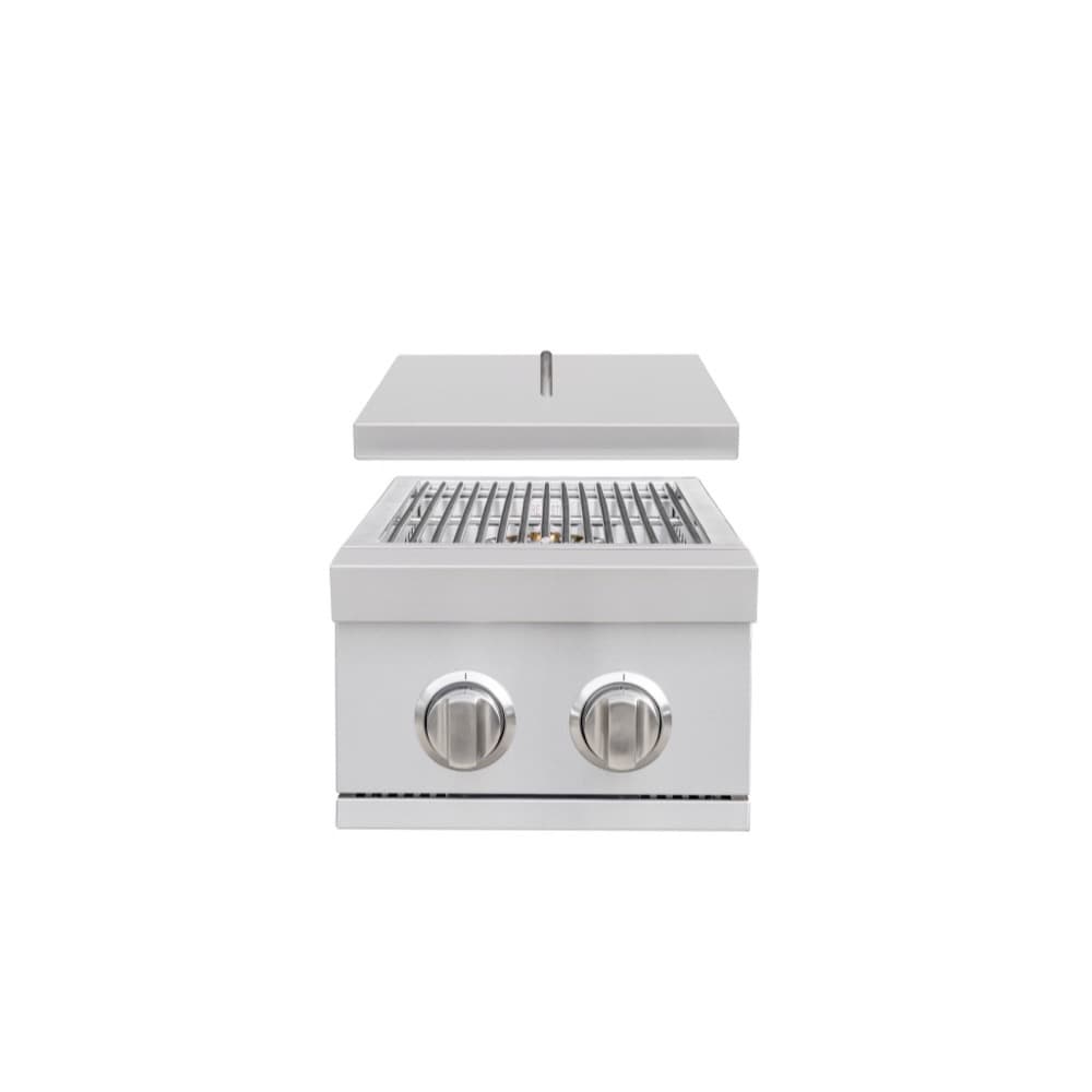 Summerset Grills 24,000 BTU Built-In Gas Double Side Burner with Stainless Steel Lid — image 1