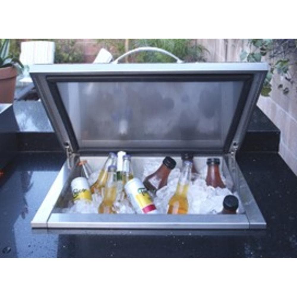 Artisan 22-Inch 2.7 Cu. Ft. Stainless Steel Drop-In Ice Bin Cooler with Lid - 20 Gallon Capacity — image 1