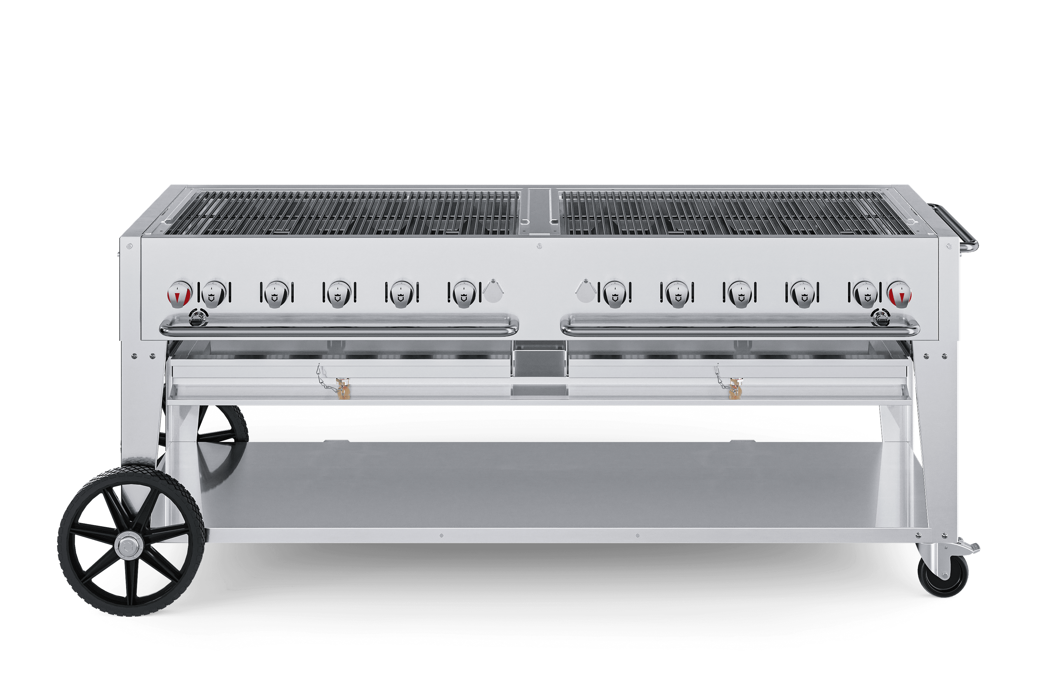 Crown Verity Professional Mobile Series 72-Inch 10-Burner Stainless Steel Freestanding Natural Gas Grill — image 1