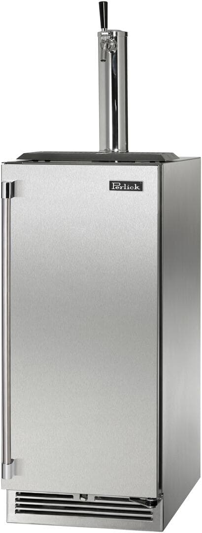 Perlick 15-Inch Signature Series Stainless Steel Outdoor Beer Dispenser - Right Hinged — image 1
