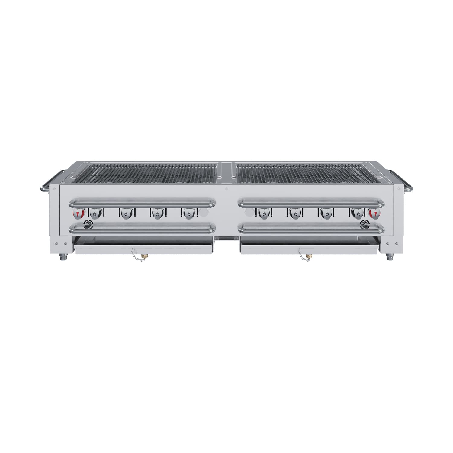 Crown Verity Professional Portable Series 60-Inch 8-Burner Stainless Steel Countertop Propane Gas Grill — image 1