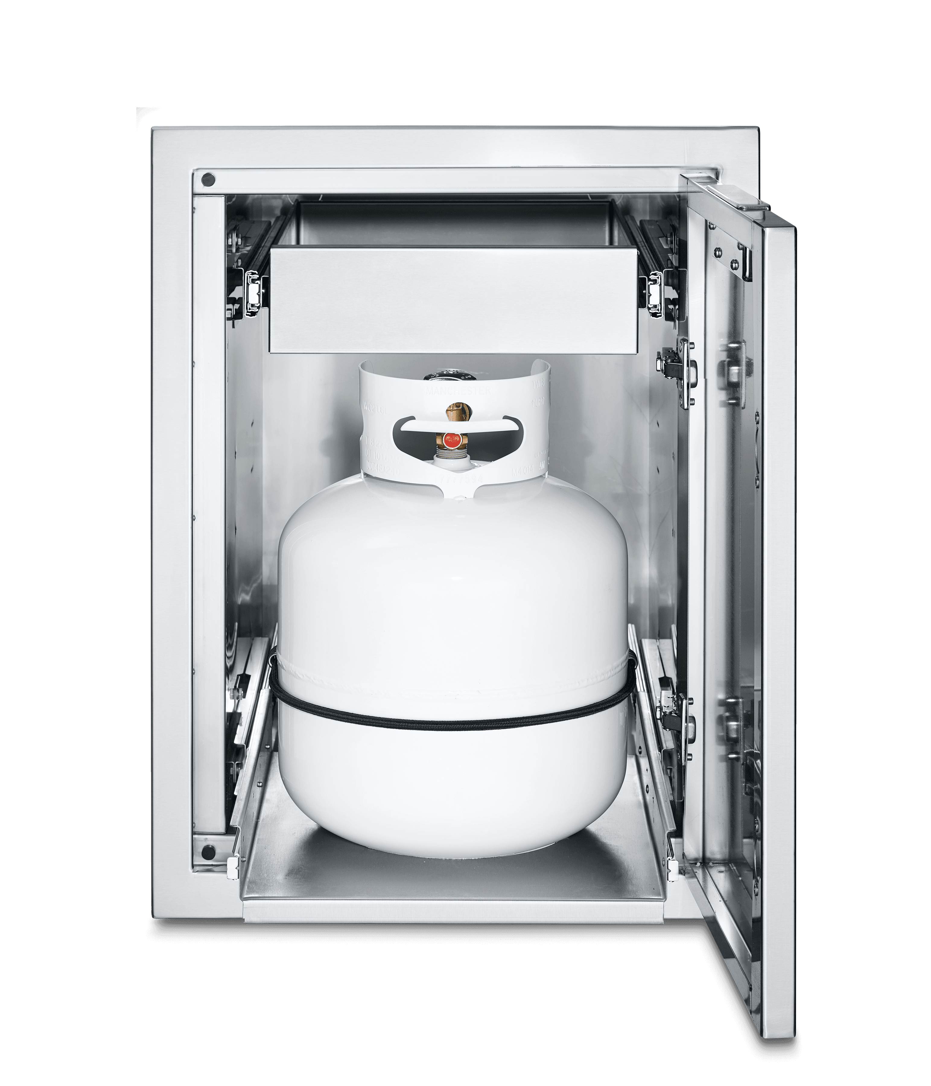 Crown Verity Infinite Series 21-Inch Large Enclosed Cabinet Storage with Single Storage Drawer and Propane Tank Holder — image 1