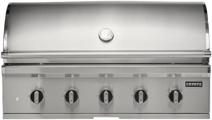 Coyote Cl Series 5 Burner Built-In Gas Grill W/ Lift Assist Hood & Safety Valve — image 1