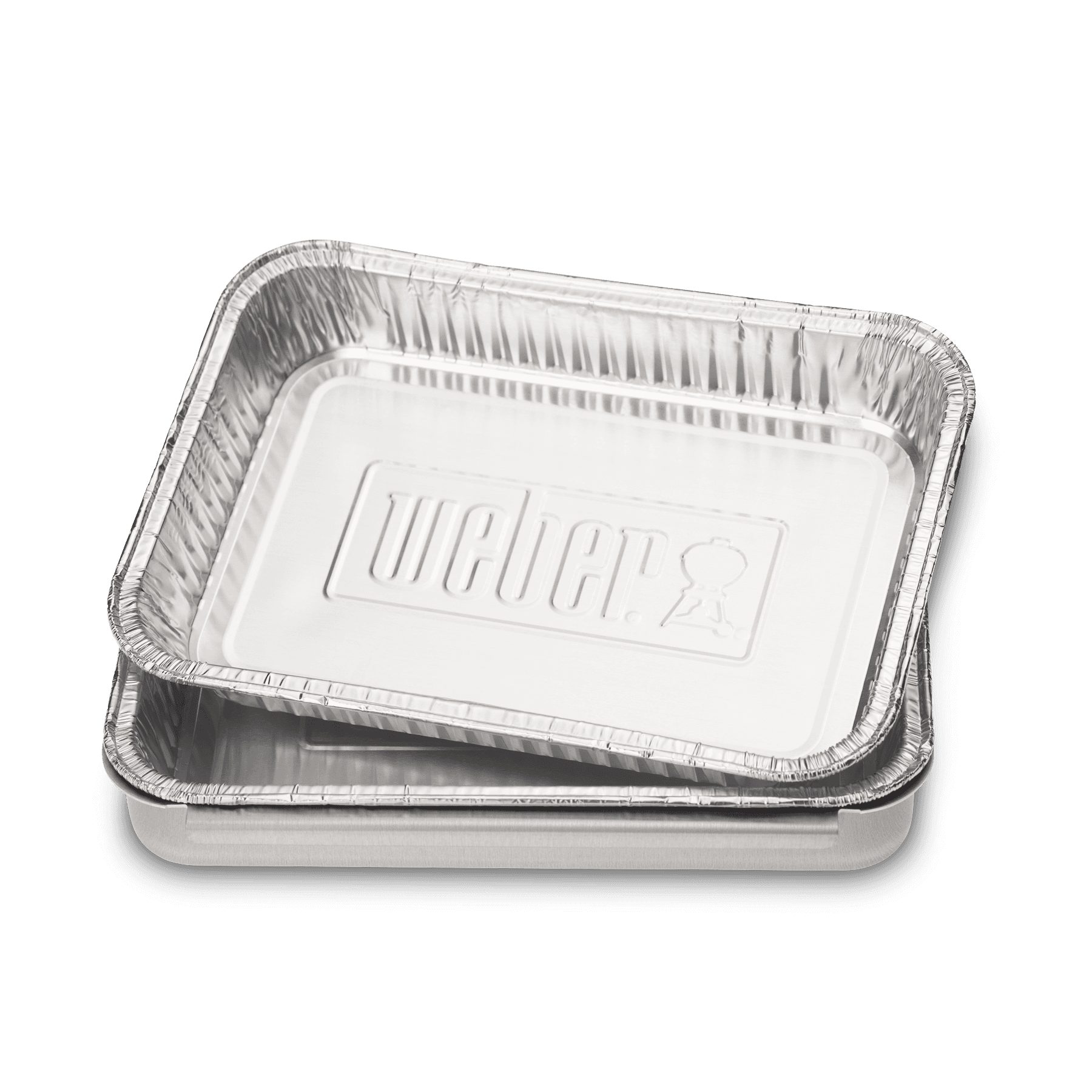 Weber Grills 8-Inch x 6-Inch Small Aluminum Drip Pan Liners for Spirit, Genesis, Genesis II/LX 200 and 300, and Q Gas Grills - 10 Pack — image 1