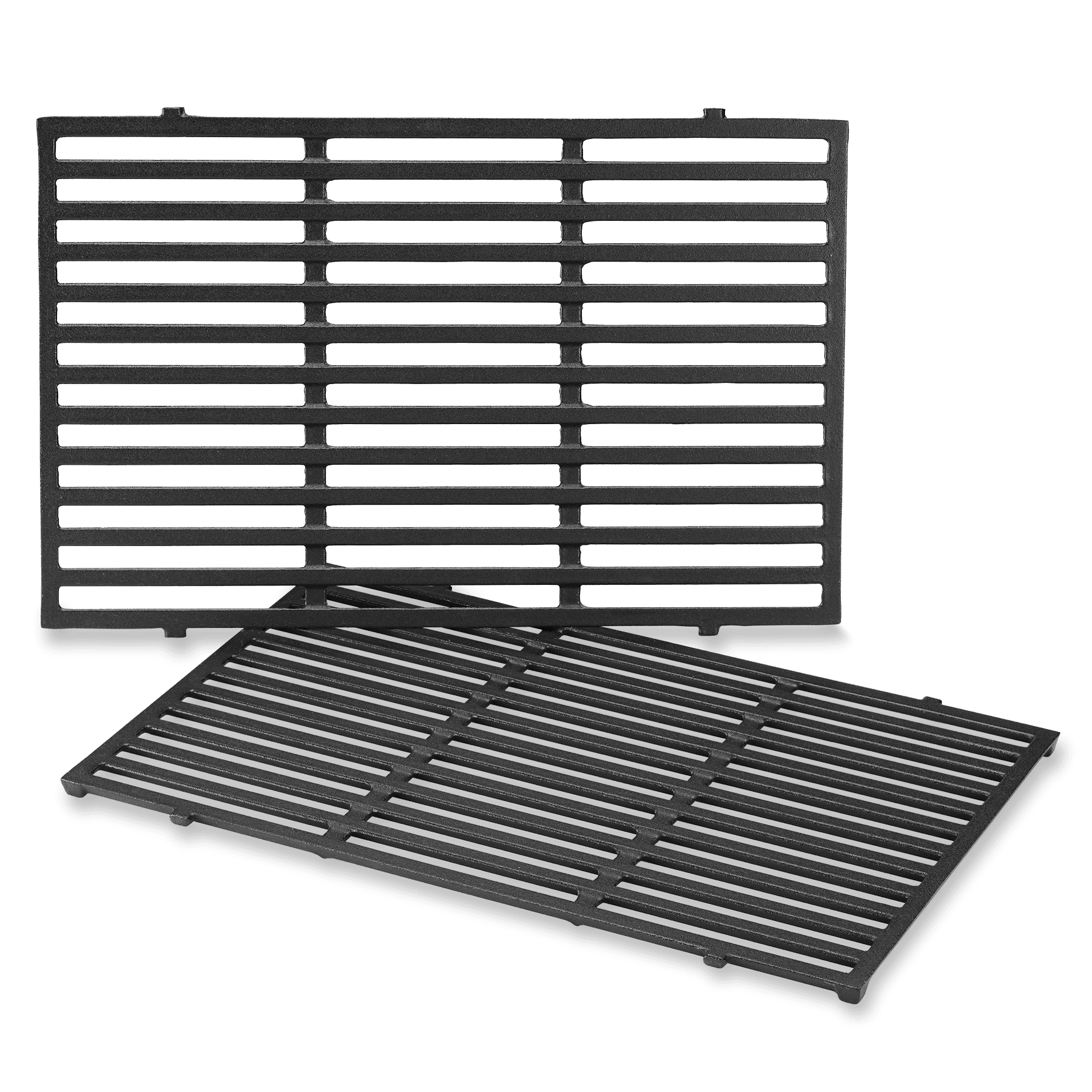 Weber Grills 19.5-Inch x 13-Inch Complete Replacement Porcelain-Enameled Cooking Grill Grate Set - Set of 2 - Fits Weber Genesis E-300 Series Gas Grills — image 1