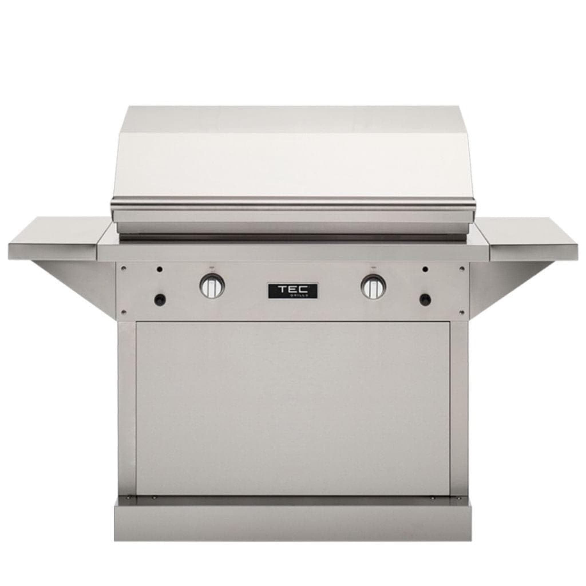 TEC Grills Patio FR 44-inch Patio Propane Gas Grill On Stainless Pedestal With Side Shelves — image 1