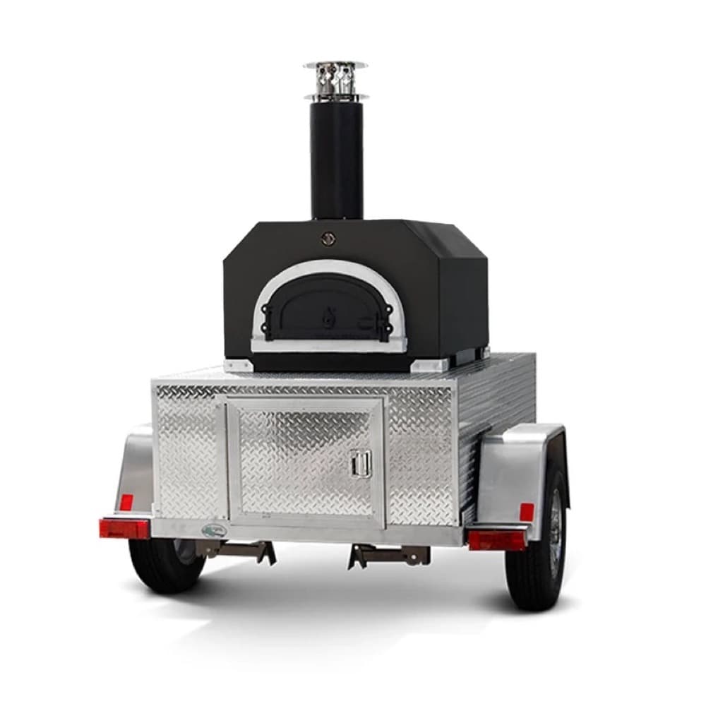 Chicago Brick Oven CBO-750 Tailgater Wood-Fired Pizza Oven Trailer - Solar Black — image 1