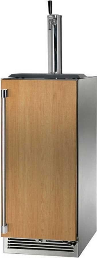 Perlick 15-Inch Signature Series Stainless Steel Panel Ready Outdoor Beer Dispenser w/ Door Lock - Right Hinged — image 1