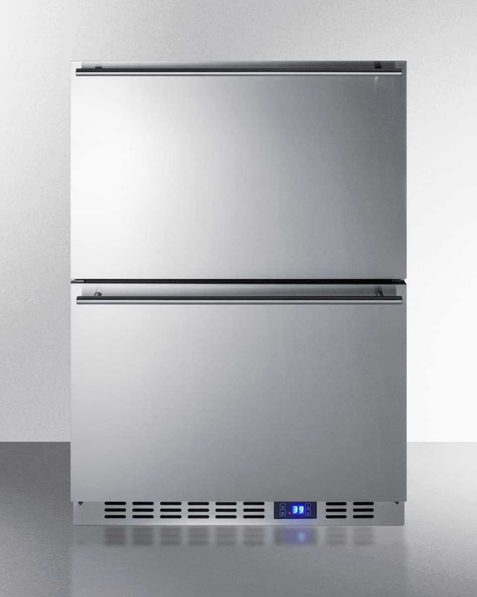 Summit 24-Inch 3.4 Cu. Ft. Outdoor Rated Refrigerator Drawers — image 1