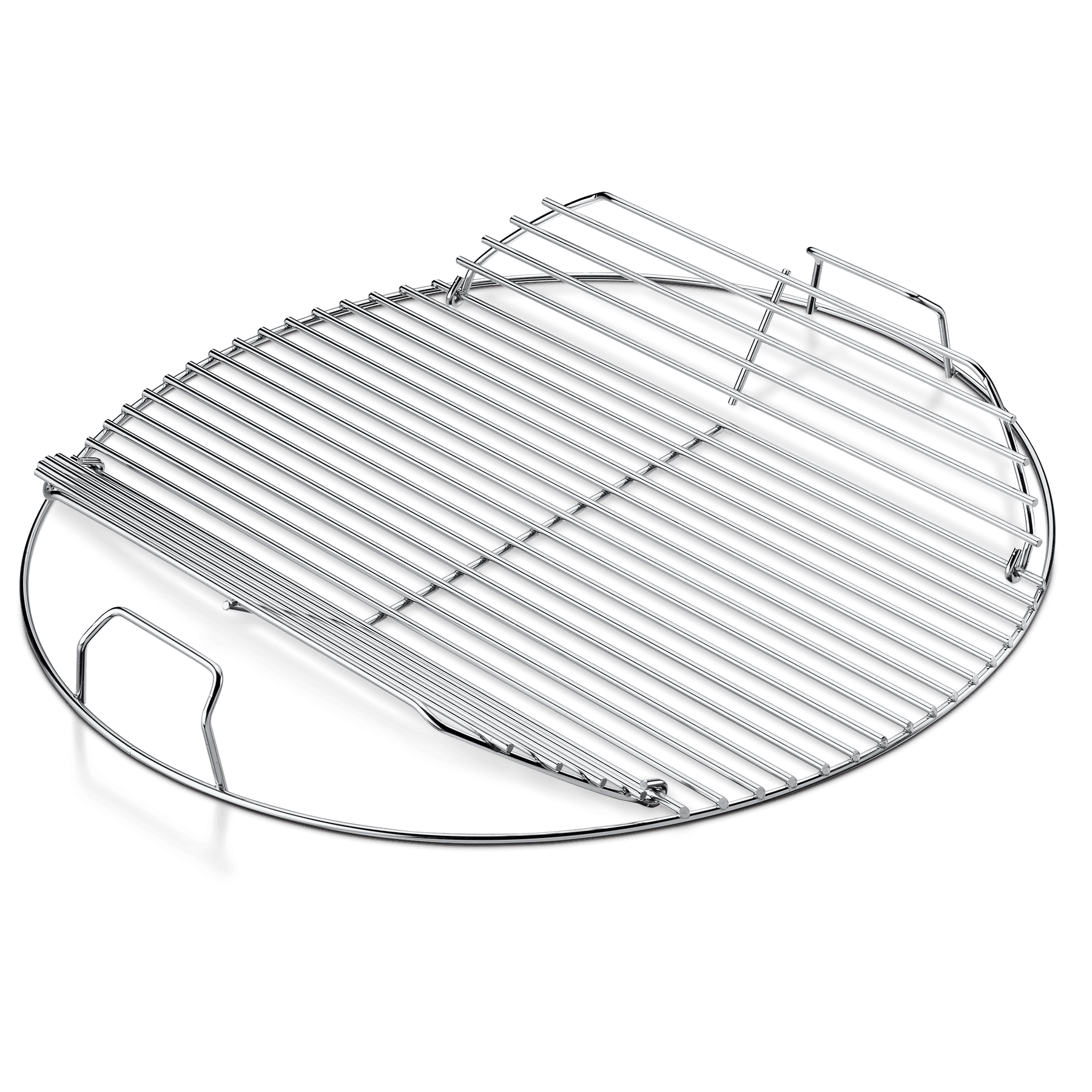 Weber Grills 21 1/2-Inch Stainless Steel Cooking Grate with Hinged Opening - Fits 22-Inch Kettle Charcoal Grills — image 1