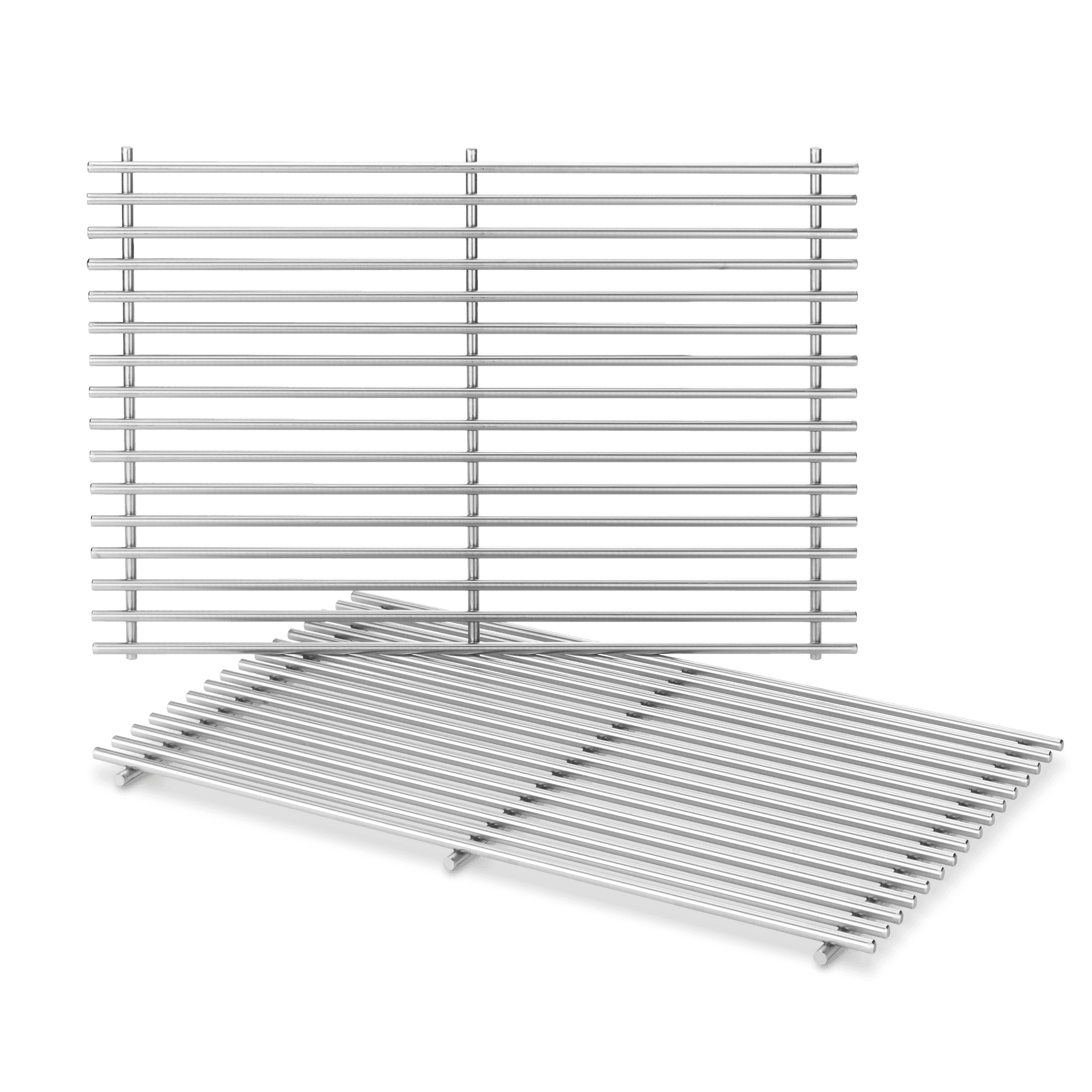 Weber Grills 17.25-Inch x 12-Inch Complete Replacement Stainless Steel Cooking Grill Grate Set - Set of 2 - Fits Weber Spirit 300 Series and Genesis 1000-3500 Grills — image 1