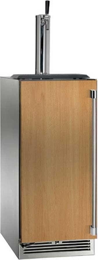 Perlick 15-Inch Signature Series Stainless Steel Panel Ready Outdoor Beer Dispenser w/ Door Lock - Left Hinged — image 1