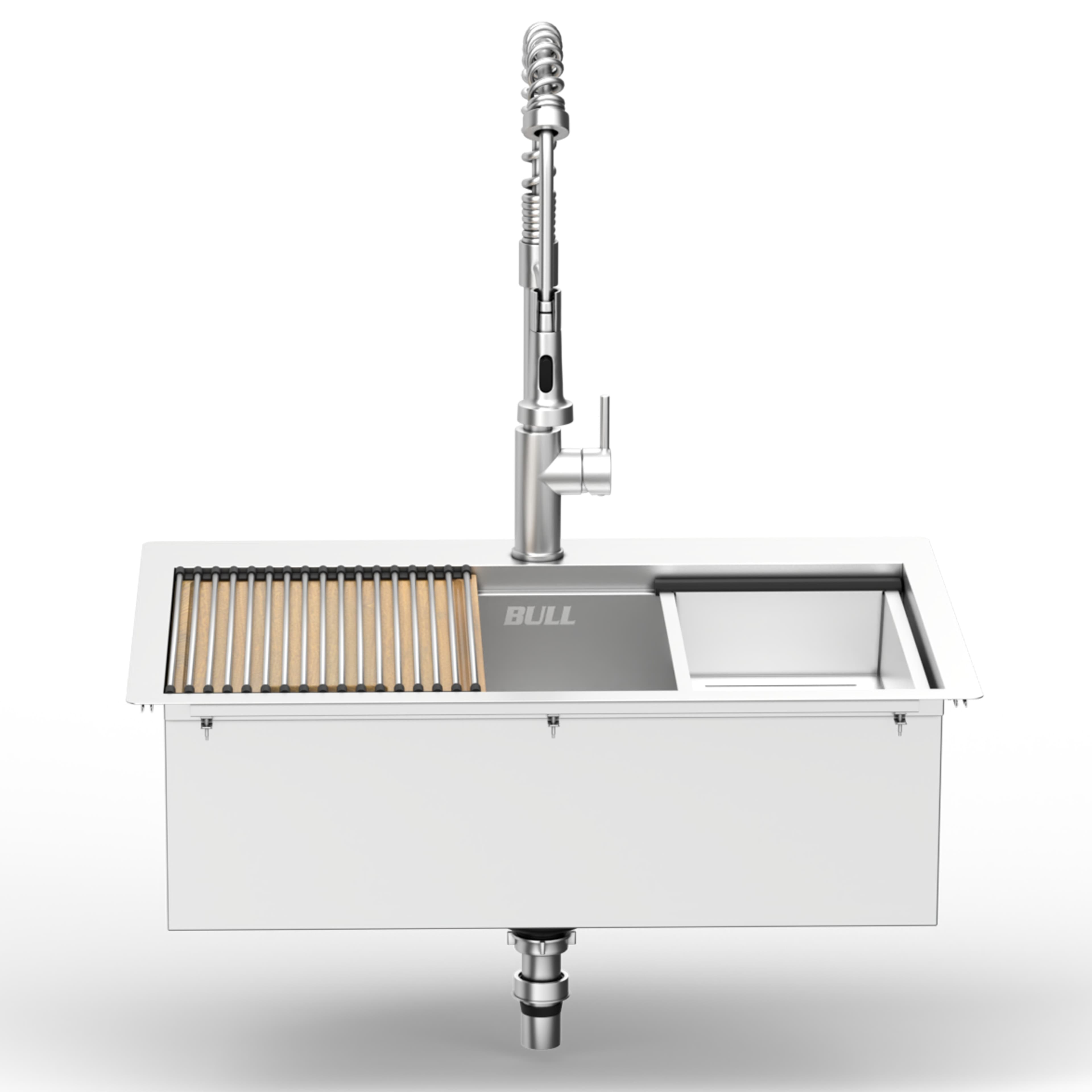 Bull BBQ 30-Inch Premium Stainless Steel Outdoor Kitchen Sink with Accessories — image 1