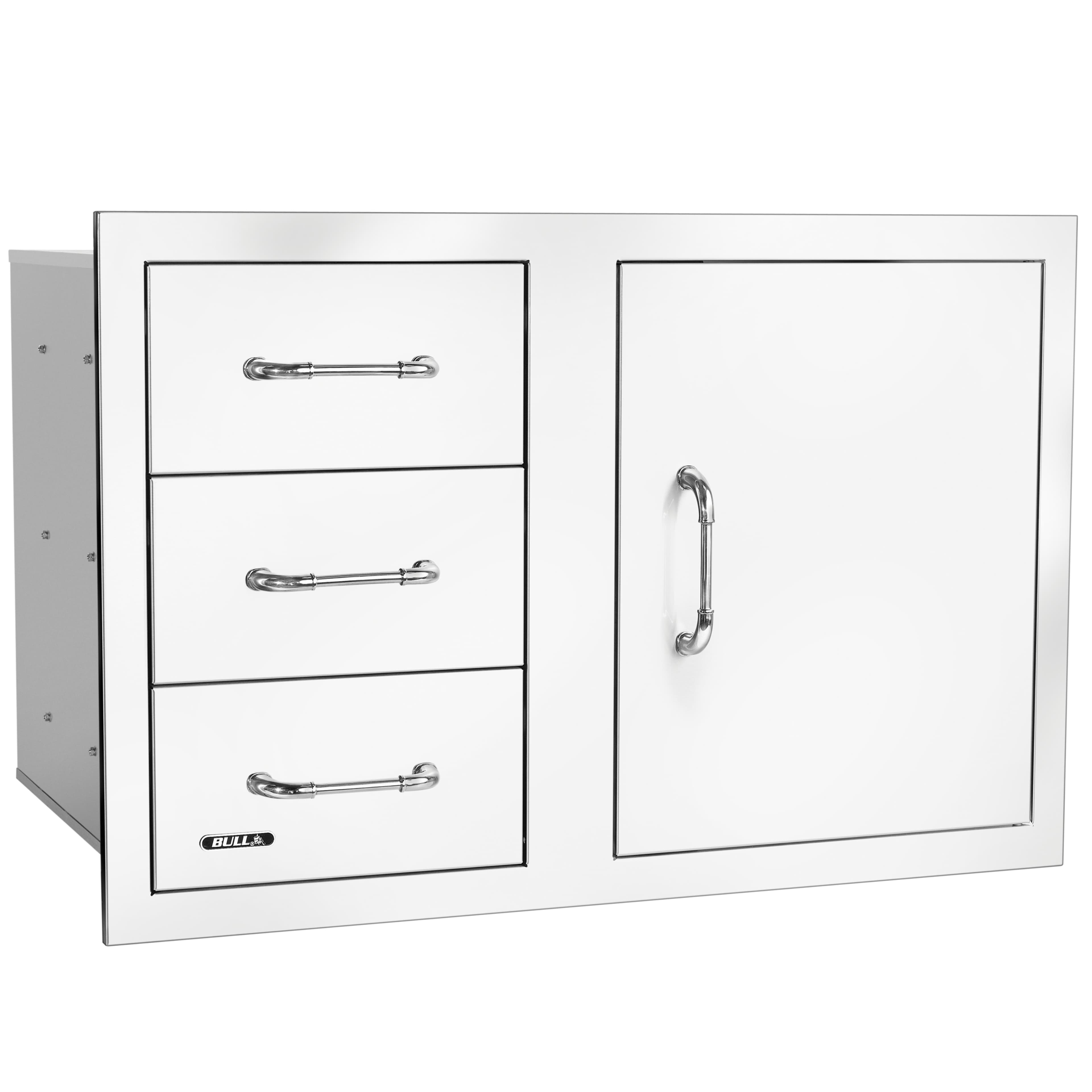 Bull BBQ 30-Inch Stainless Steel Access Door & Triple Drawer Combo with Paper Towel Holder — image 1