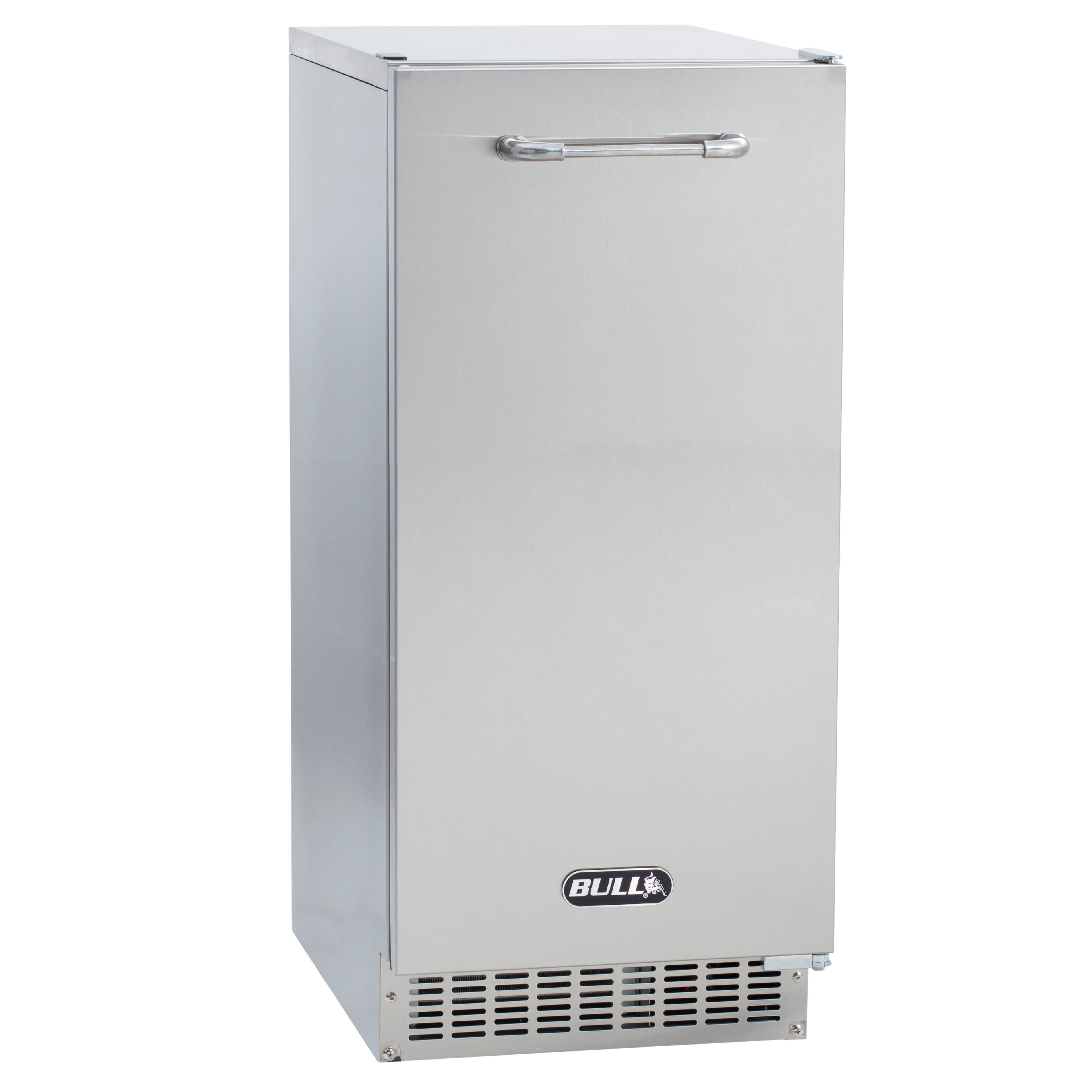 Bull BBQ 62 Lb. 15-Inch Outdoor Rated Gourmet Cube Ice Maker with Gravity Drain - Stainless Steel — image 1