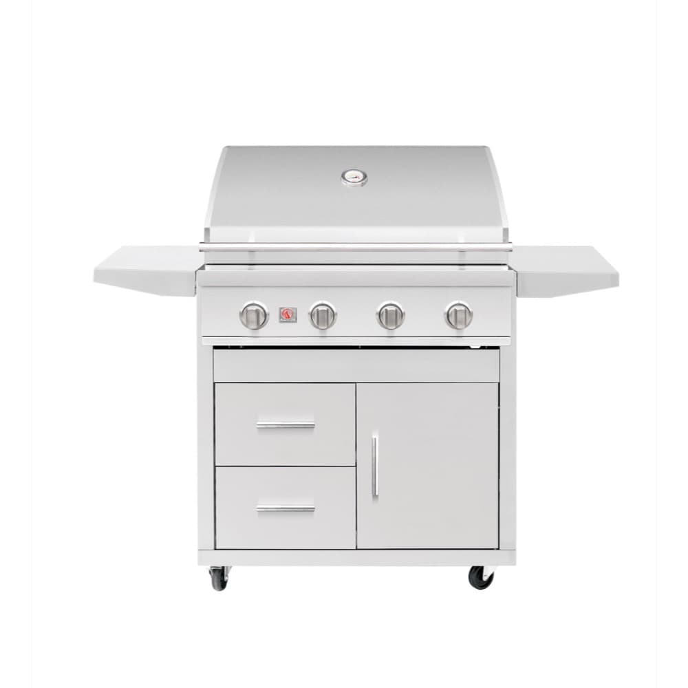 Summerset Grills Sizzler 32-Inch 4-Burner Freestanding Gas Grill on Deluxe Cart — image 1