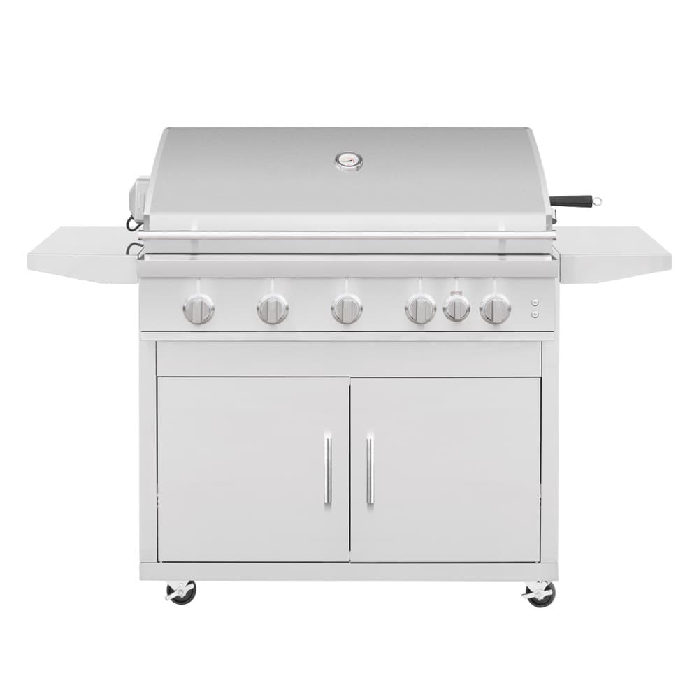 Summerset Grills Sizzler Pro 40-Inch 5-Burner Freestanding Gas Grill with Rear Infrared Burner on Standard Cart — image 1