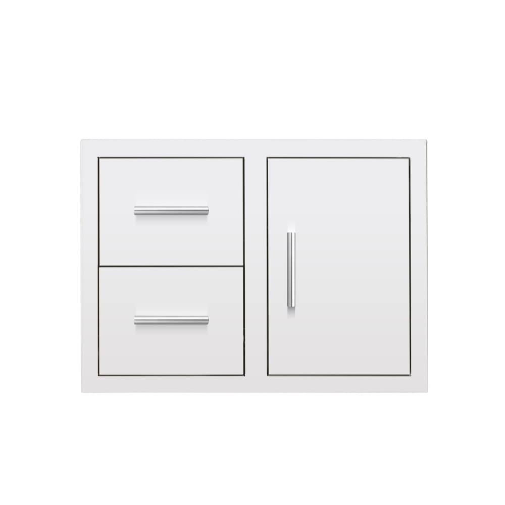 Summerset Grills 30-Inch Stainless Steel Right-Hinged Access Door & Double Drawer Combo — image 1