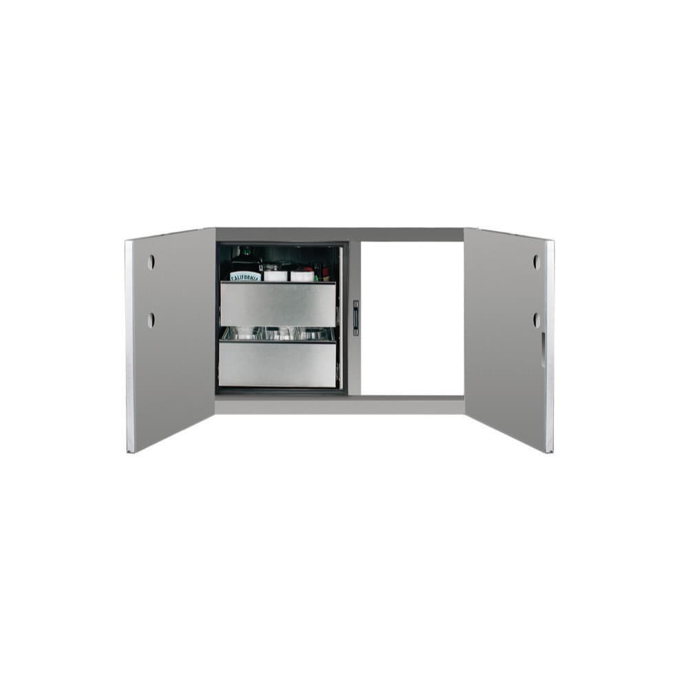 Summerset Grills 36-Inch Stainless Steel 2-Drawer Enclosed Water Resistant Dry Storage Pantry and Access Door Combo — image 1