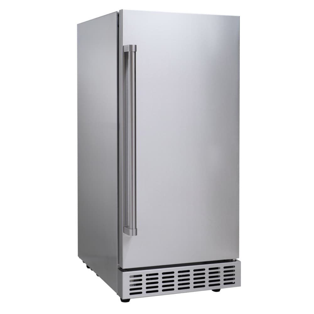Coyote 15-Inch 25 Lb. Built-In Stainless Steel Outdoor Crescent Icemaker — image 1