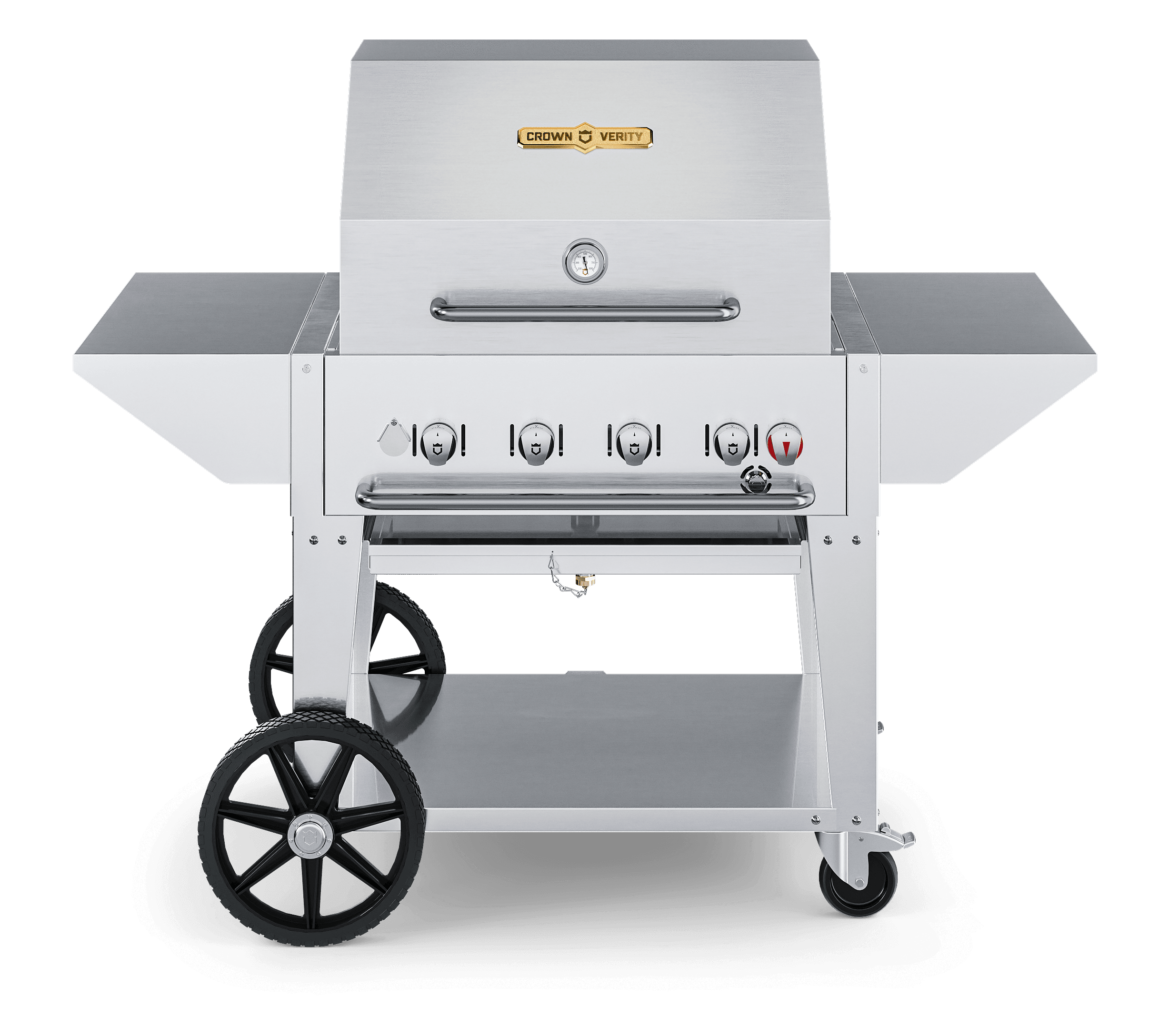Crown Verity Estate Series 30-Inch 4-Burner Stainless Steel Freestanding Natural Gas Grill — image 1