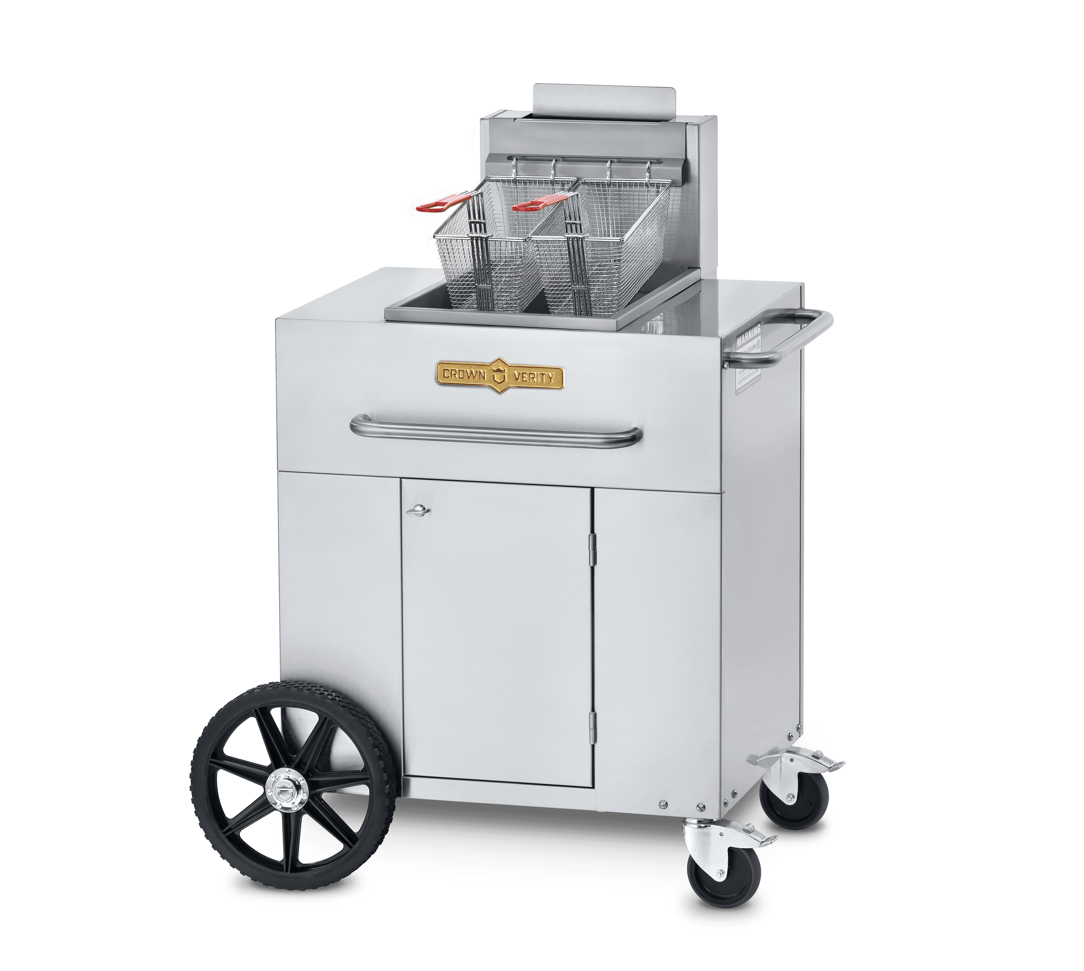Crown Verity Stainless Steel Freestanding Double Tank Propane Gas Outdoor Fryer — image 1