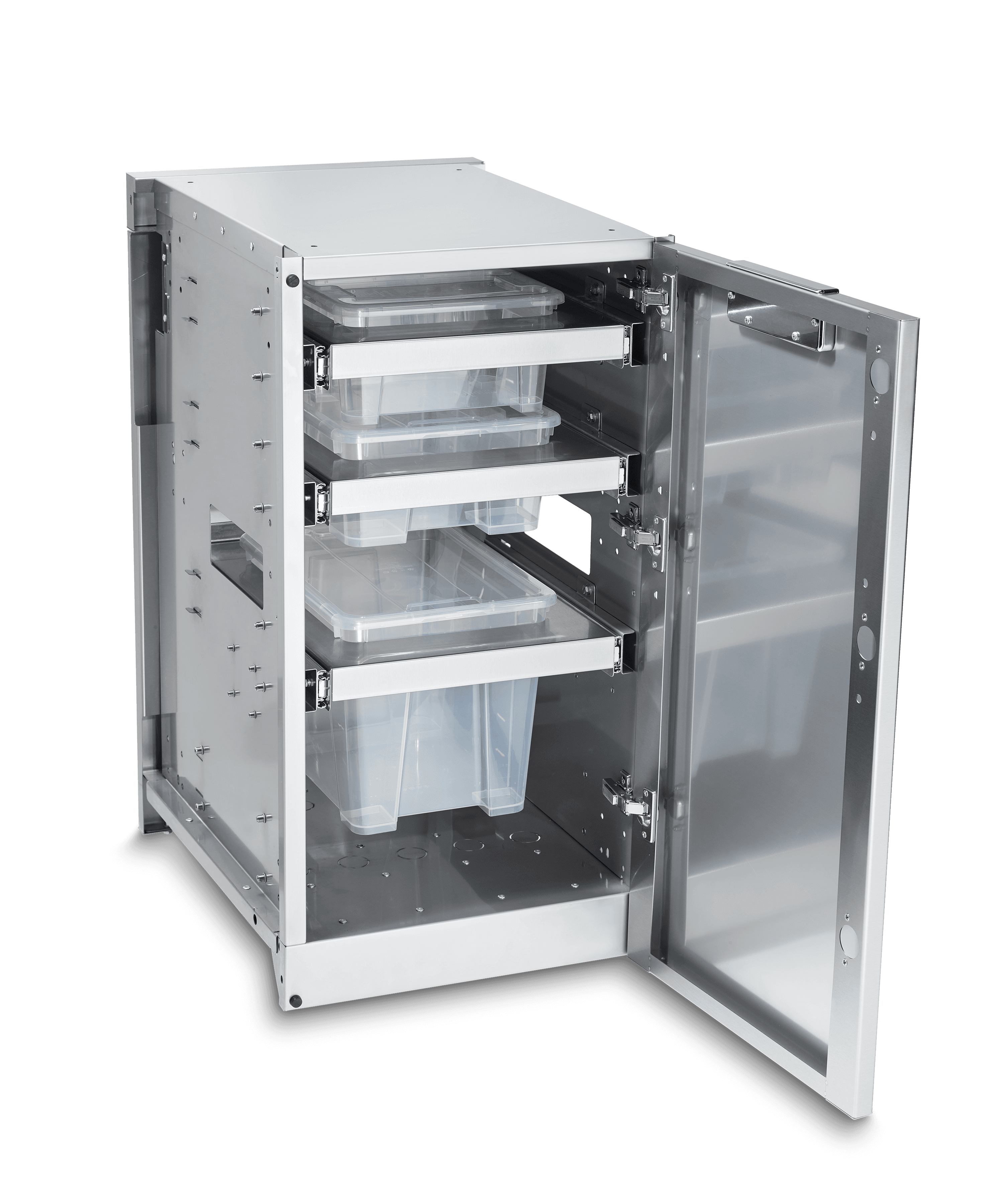 Crown Verity Infinite Series 21-Inch Enclosed Cabinet Storage with Natural Gas Double Side Burner, Single Storage Drawer and LED Lighting — image 1