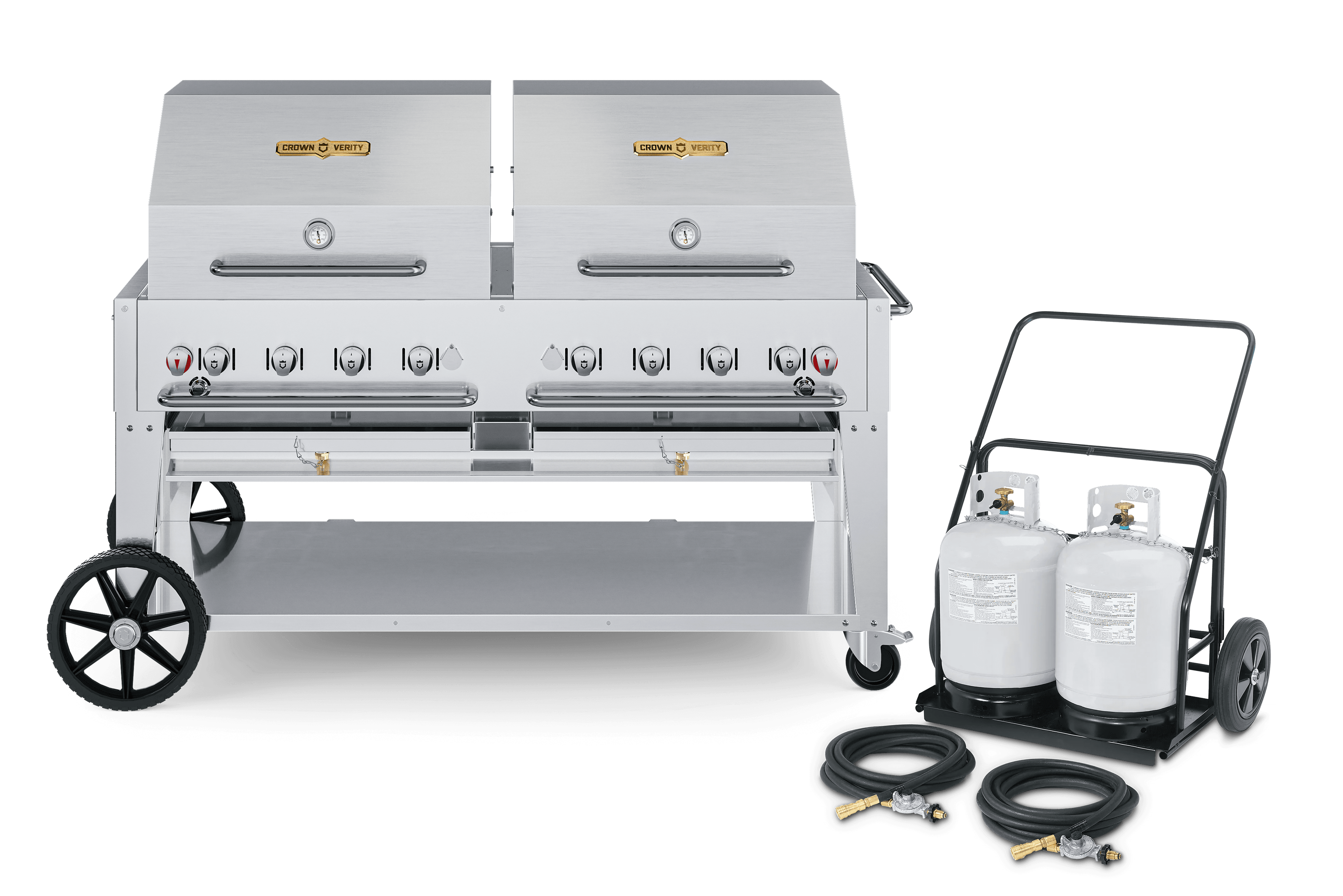 Crown Verity Rotisserie Kit for 60-Inch Mobile Roll Dome Grills — image 1