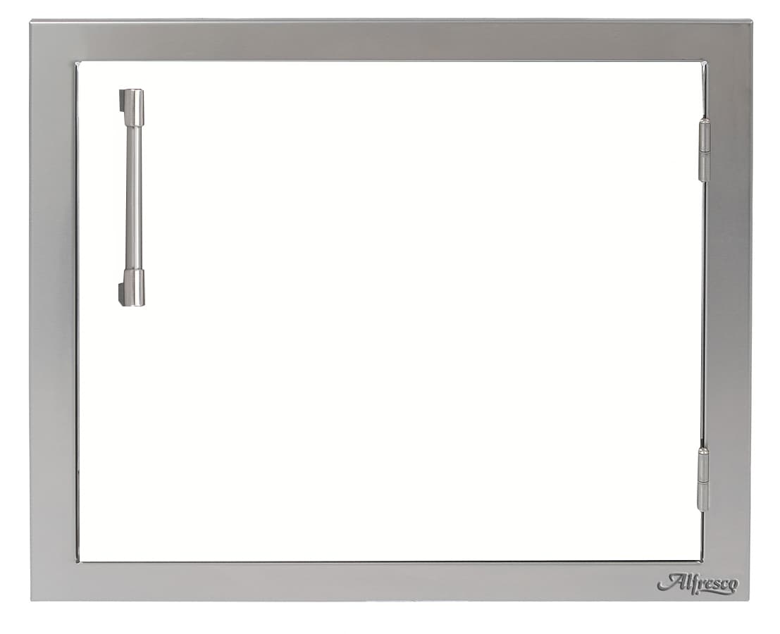 Alfresco Grills 23-Inch Stainless Steel Left-Hinged Vertical Single Access Door - Signal White Matte — image 1